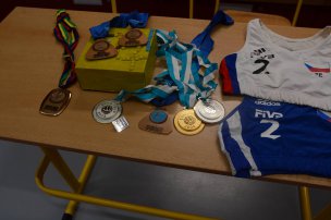 Olympijský trénink s Evou Celbovou - Ryšavou na ZŠ Hranice IV - Drahotuše