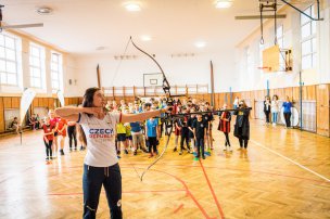 Olympijský trénink s Marií Horáčkovou na ZŠ Habartov