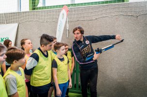 Olympijský trénink s Janem Kufem na ZŠ  Tábor, Zborovská
