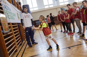 Olympijský trénink s Davidem Svobodou na ZŠ Postoloprty