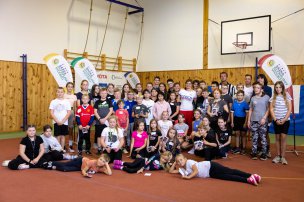 Olympijský trénink s Adélou Hanzlíčkovou na ZŠ Radnice