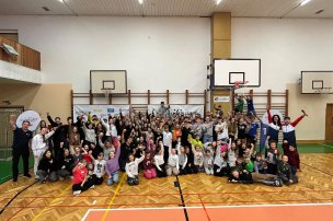 Olympijský trénink s Lukášem Rohanem na ZŠ Smetanova Chotěboř