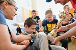 Sportovní den Paralympijské výzvy s Tadeášem Křížem v Hodoníně