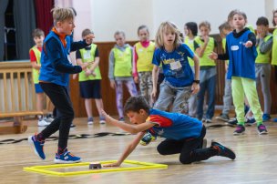 Olympijský trénink s Jakubem Tomečkem na ZŠ Sokolnice