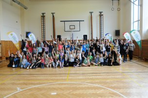 Olympijský trénink s Petrou Juřičkovou - Vachníkovou na ZŠ Kunčice pod Ondřejníkem