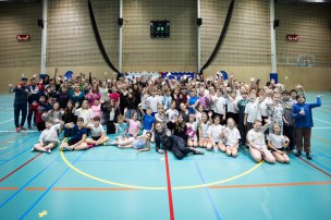 Olympijský trénink s Ivetou Vacenovskou na ZŠ Kojetín, nám. Míru