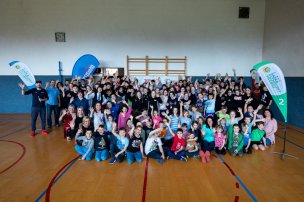 Olympijský trénink se Šárkou Kašpárkovou na ZŠ Sudkov