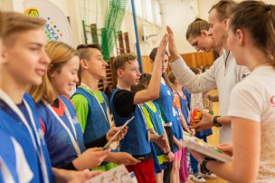 Olympijský trénink s Ilonou Burgrovou na ZŠ Sokolov